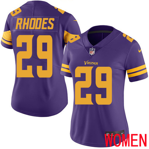 Minnesota Vikings #29 Limited Xavier Rhodes Purple Nike NFL Women Jersey Rush Vapor Untouchable->minnesota vikings->NFL Jersey